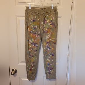 Paint Splatter Khaki Green cargo pants size small